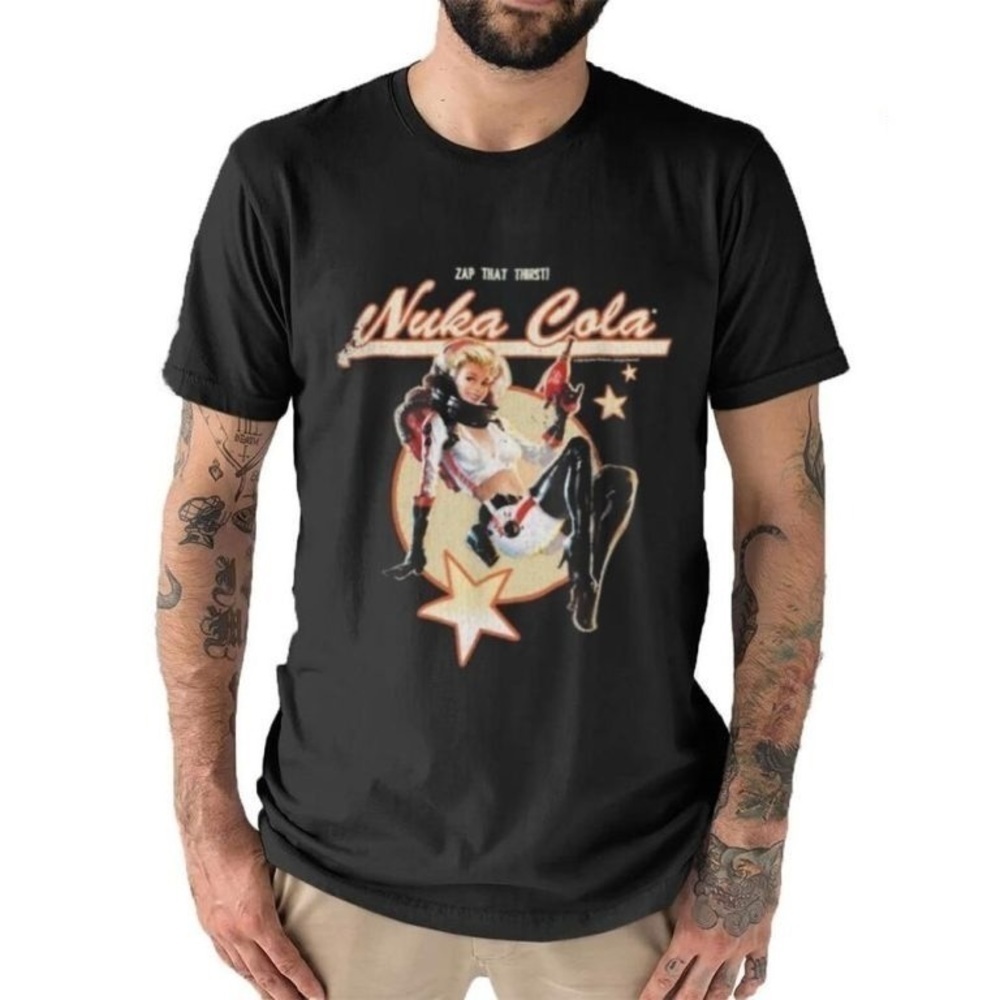 Fallout Video Game Retro Nuka Cola Ad Tshirt 1